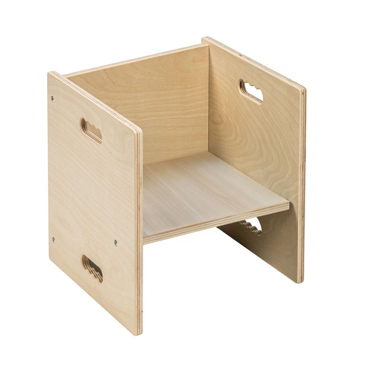 Educo Chaise cubique 33 - bouleau