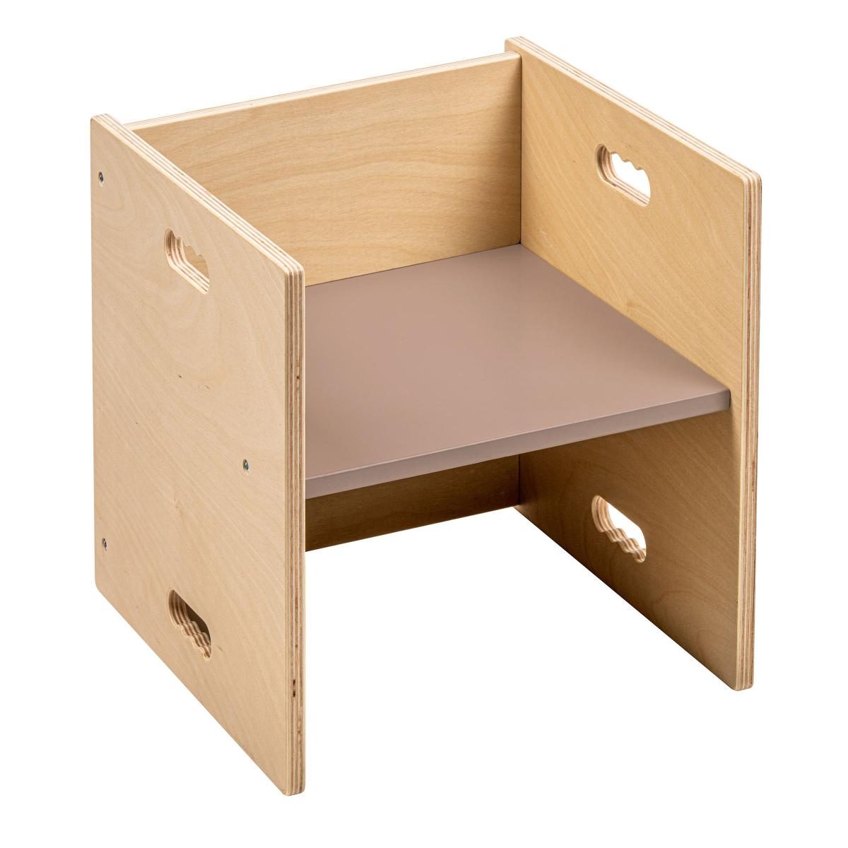 Educo Chaise cubique 36 - rose antique