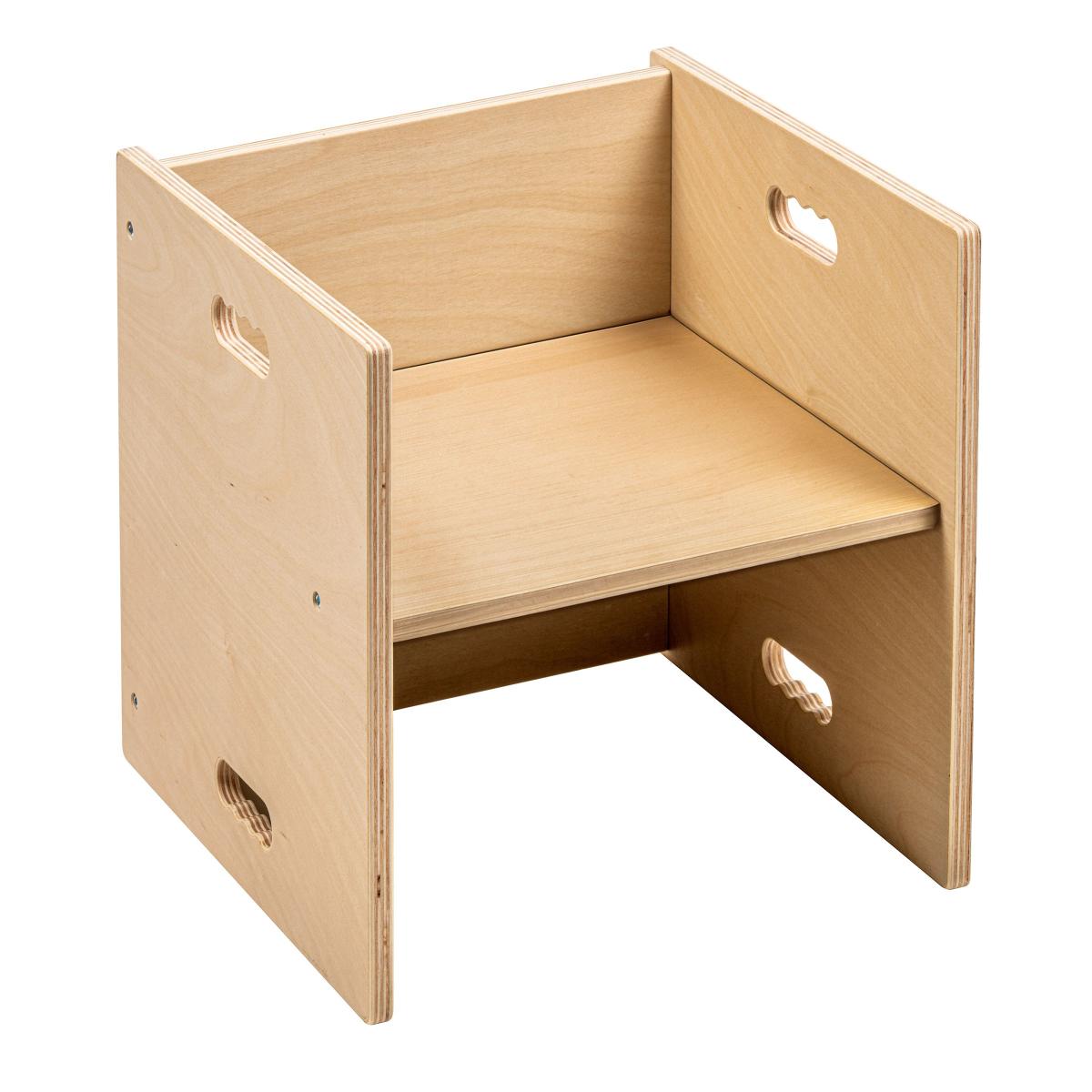 Educo Chaise cubique 36 - bouleau