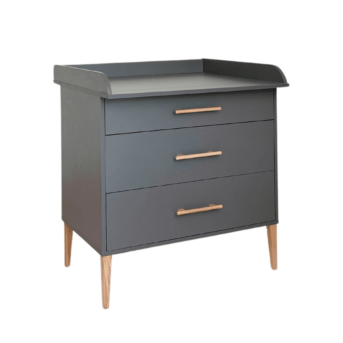 ATB Commode à langer ILA avec 3 tiroirs — gris