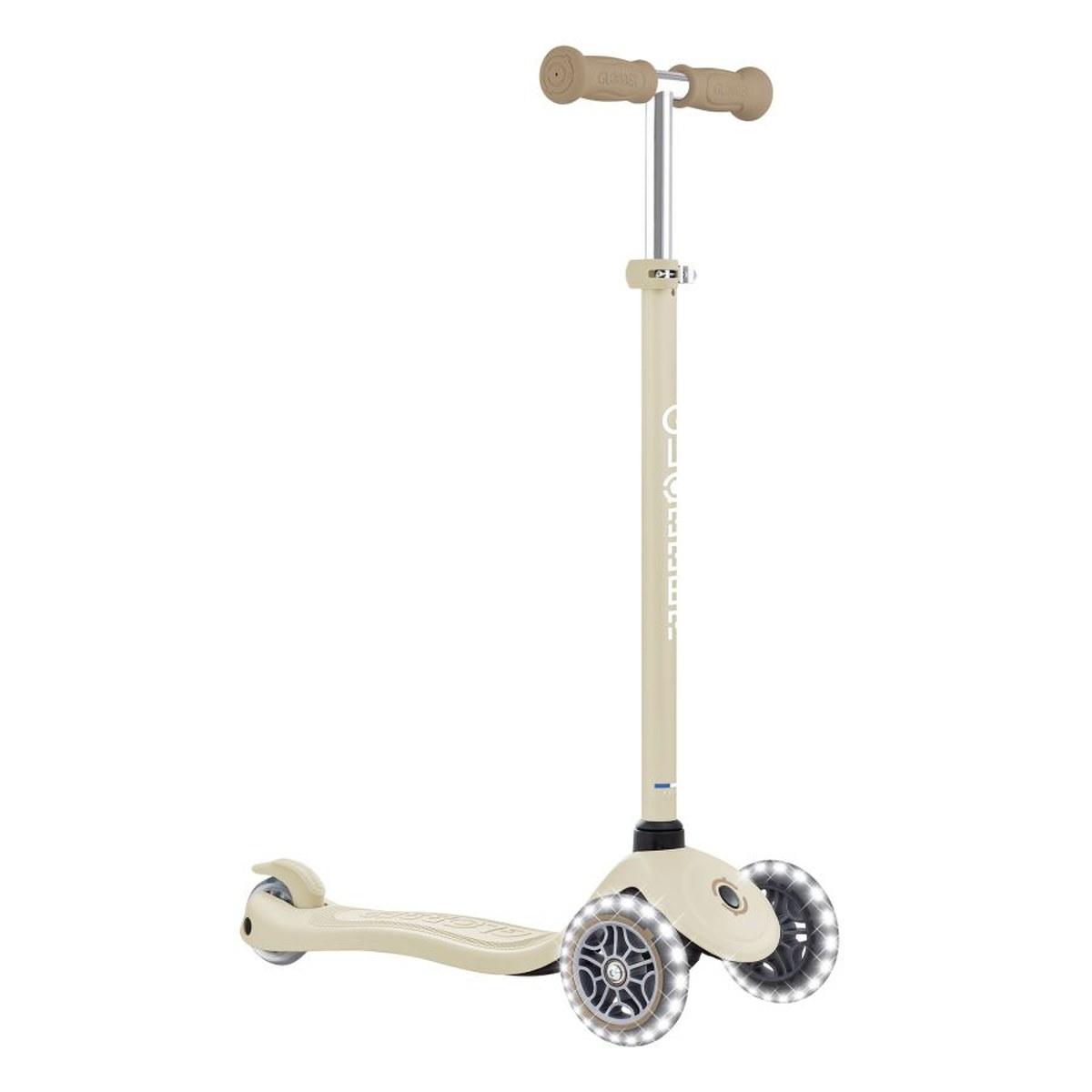 Globber Trottinette 3 roues PRIMO LIGHTS SIGNATURE — Taupe