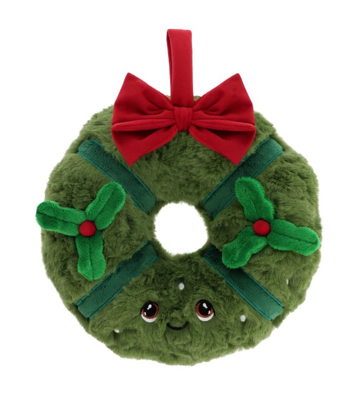 Peluche Couronne de Noel - 22 cm