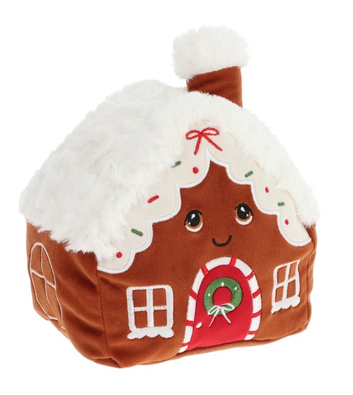 Peluche Maison en pain d epices Noel - 15cm