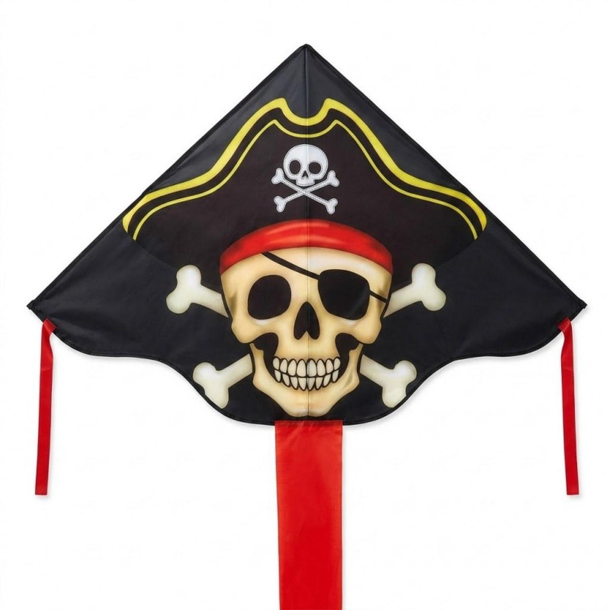 Cerf-volant Monofil - HQ Ecoline - Jolly Roger 120cm x 75cm Invento