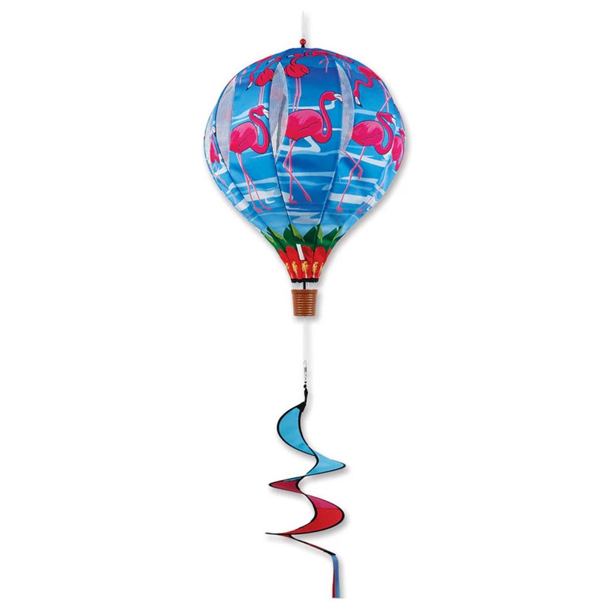 Mobile à suspendre 22 in. Pop-open Hot Air Balloon - Flamants Roses sur la Plage Premier Kites