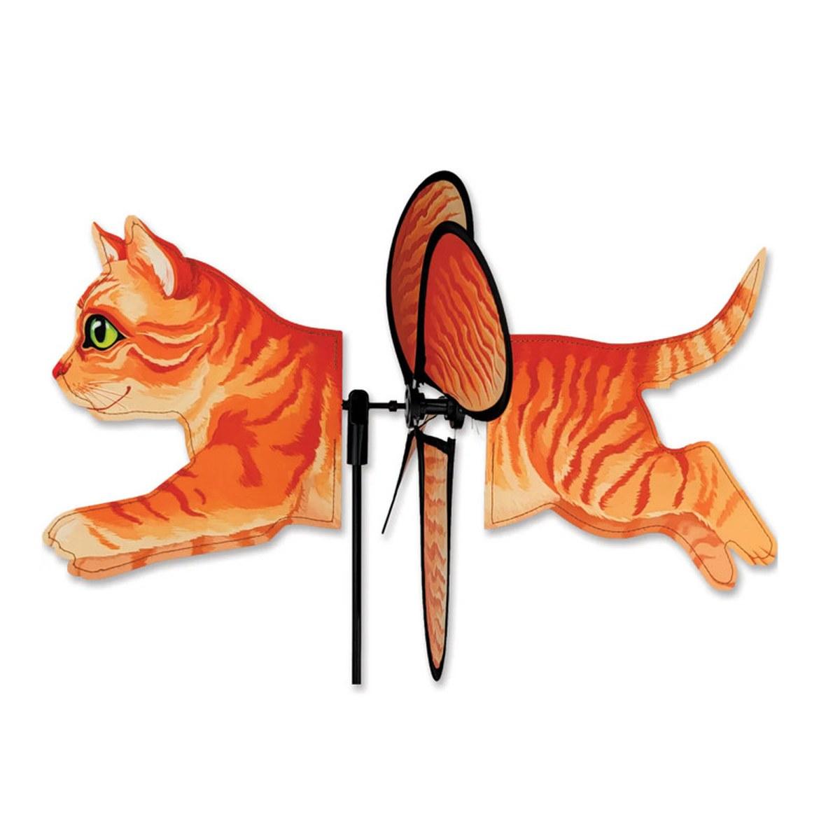 Girouette à planter Petite - Orange Tabby Cat Premier Kites
