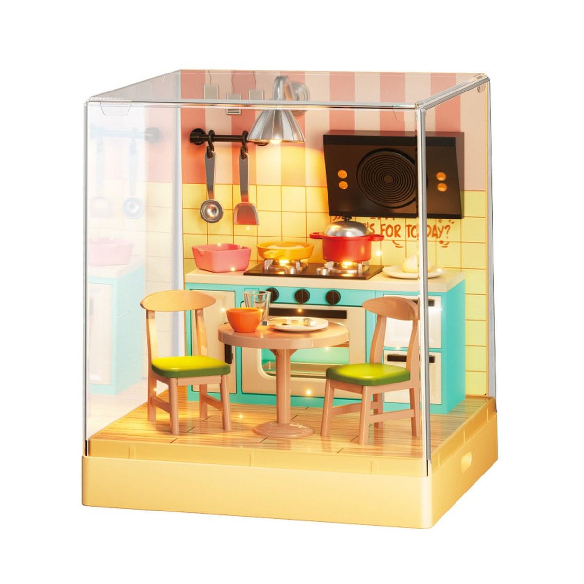 Maquette Green Slide - Miniature Empilable - Cuisine - LED - 65 pièces