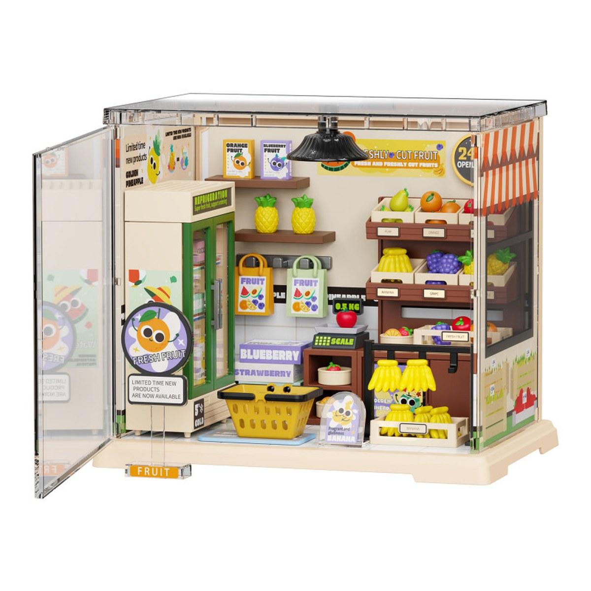 Maquette Green Slide - Miniature Empilable - Fruits Shop - LED - 103 pièces