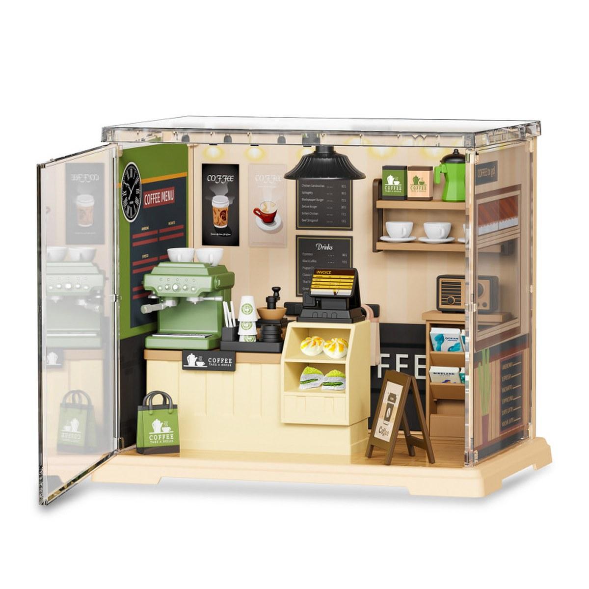Maquette Green Slide - Miniature Empilable - Magasin Café - LED - 90 pièces