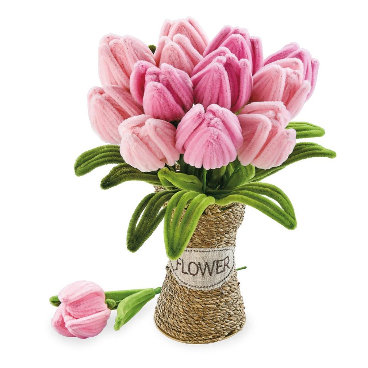 Maquette Green Slide - Bouquet de Fleurs - DIY - Tulipes - Vase Osier