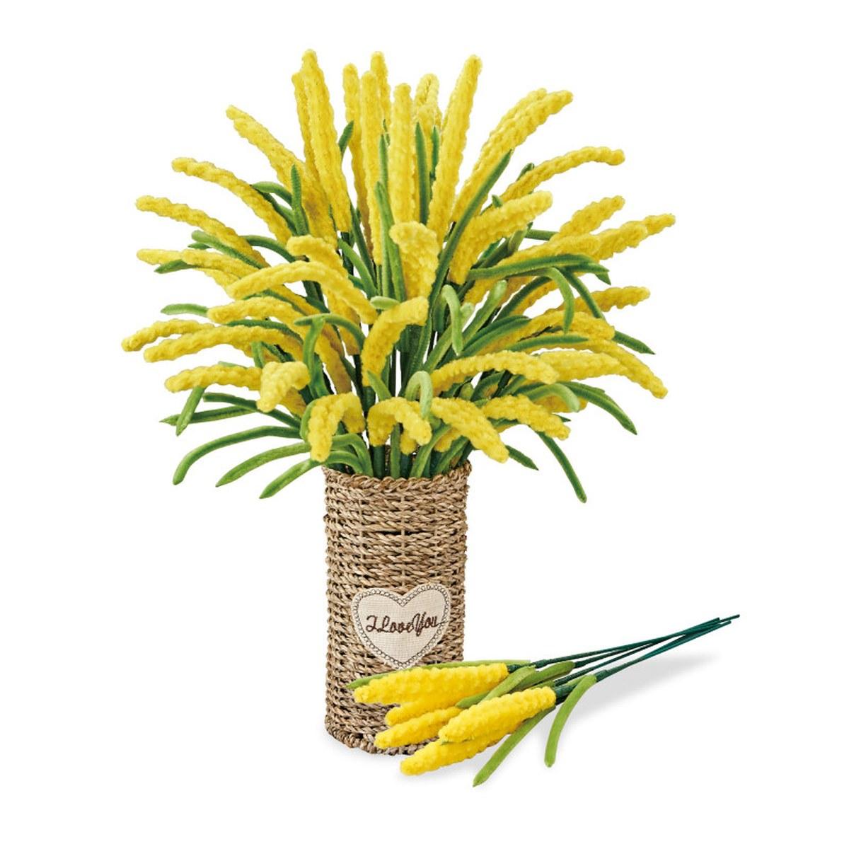 Maquette Green Slide - Bouquet de Fleurs - DIY - Graminées - Vase Osier