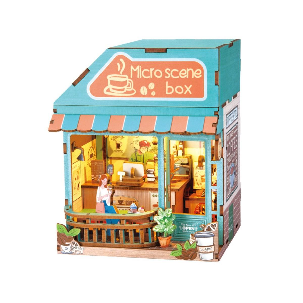 Maquette Green Slide - Scènes Miniatures - Café Cosy - LED - 112 pièces