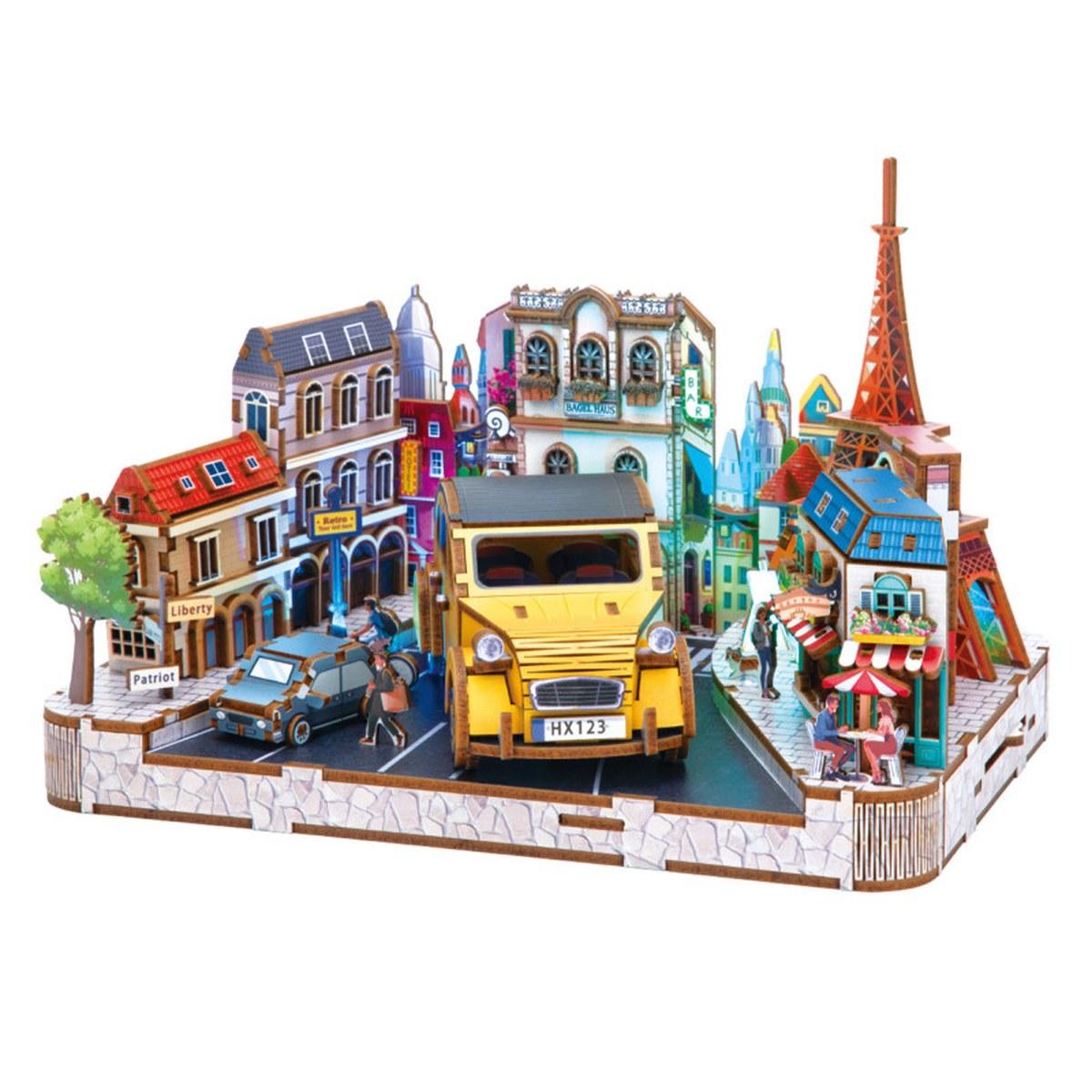 Maquette Green Slide - Puzzle Paysages Célèbres - Paris - LED - 222 pièces