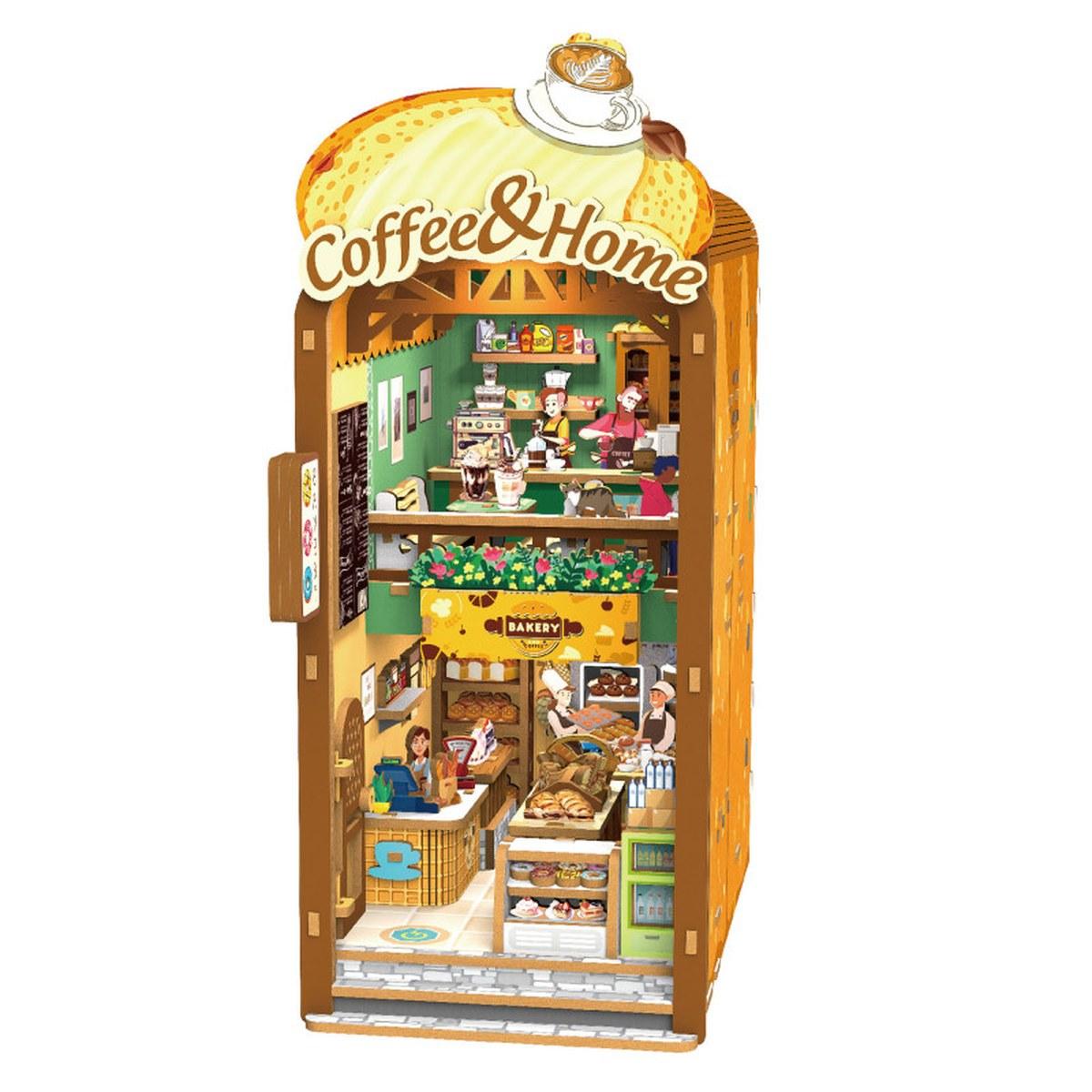 Green Slide - Book Nook - Coffee Shop Chaleureux - LED - 213 pièces