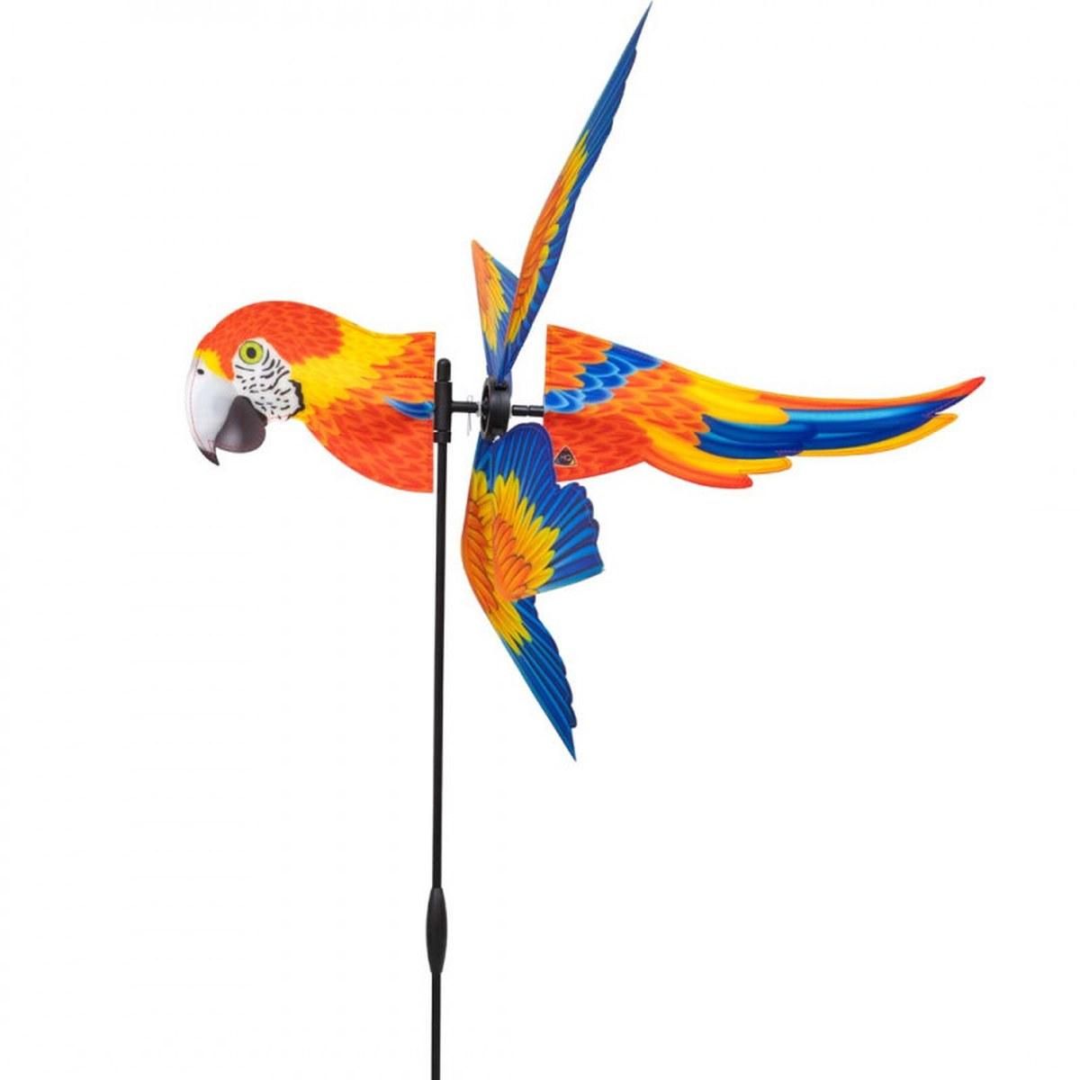 Girouette à planter Breezy Wings - Perroquet Invento