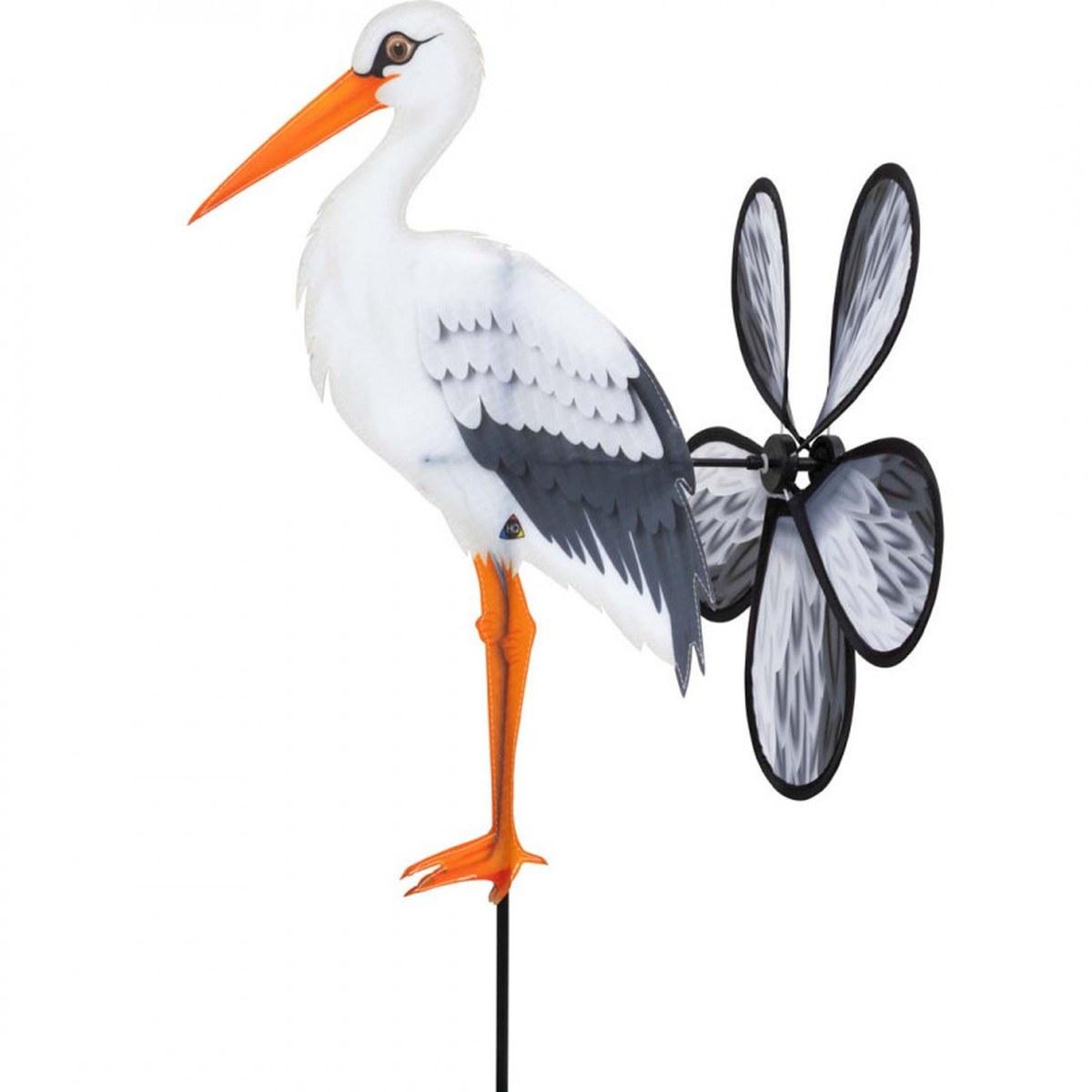 Girouette à planter Spin Critter Cigogne Invento