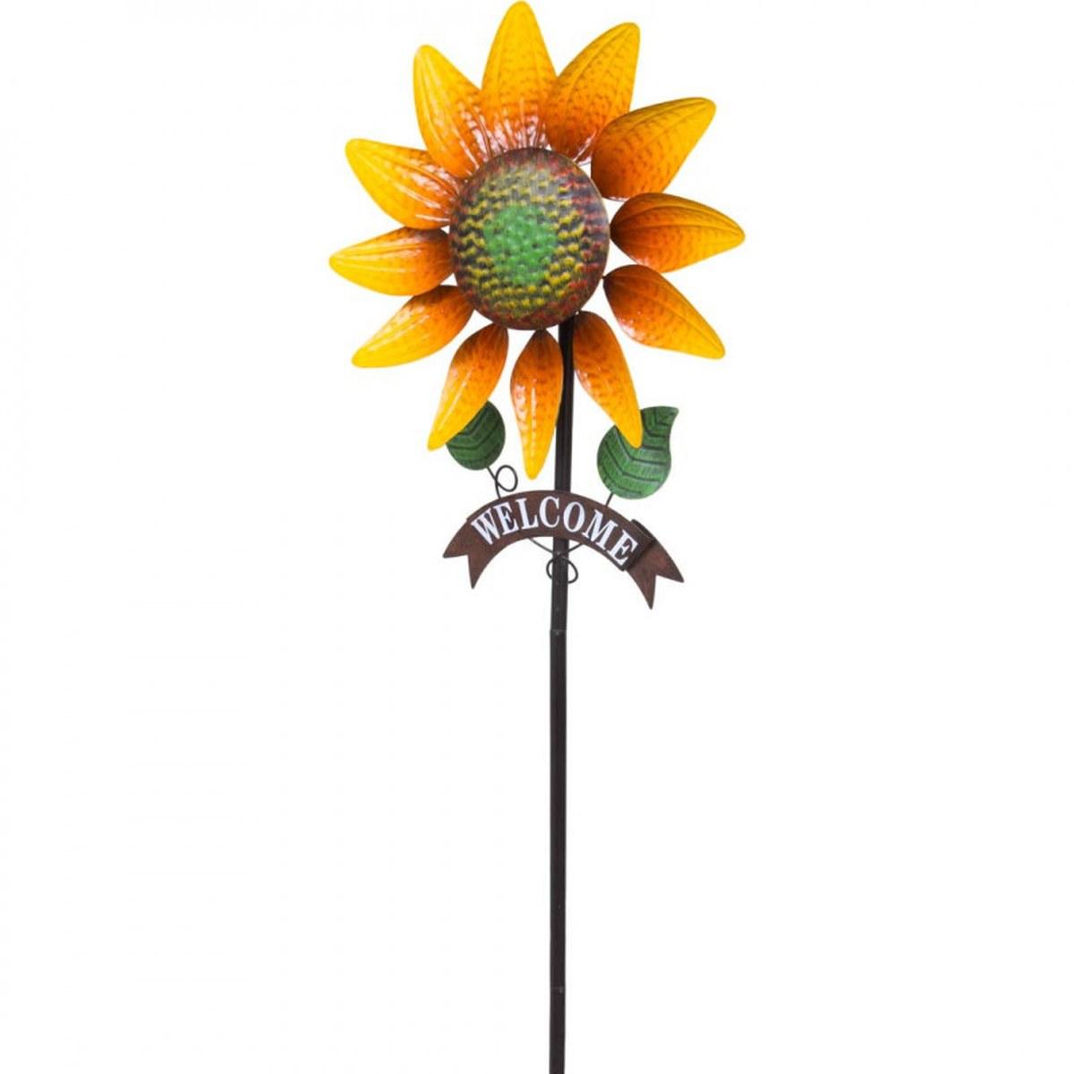 Girouette Métal Golden Sunflower Invento