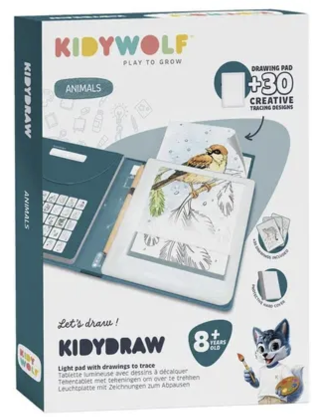 Tablette lumineuse avec dessins à décalquer - animaux