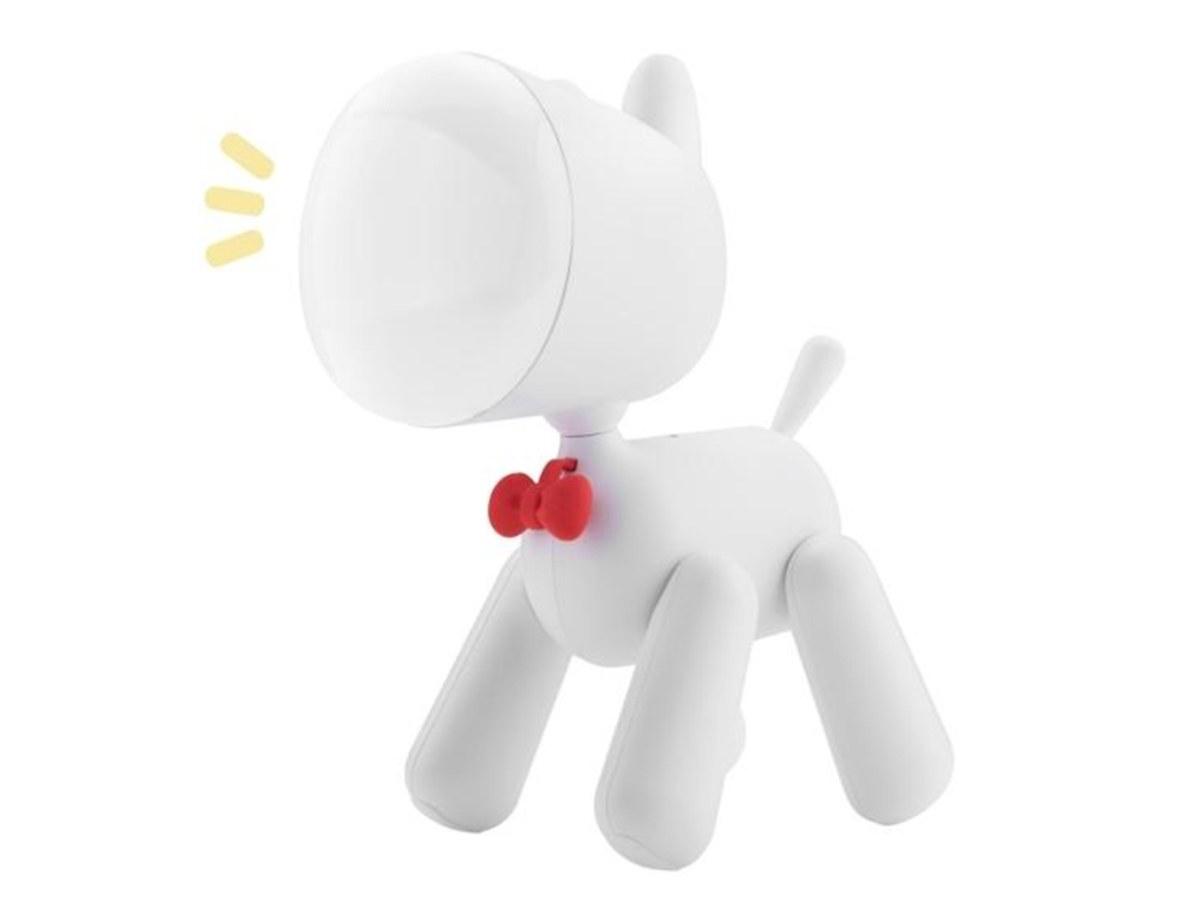 Lampe de chevet enfant - Veilleuse en Forme chien - Batterie rechargeable - Blanche