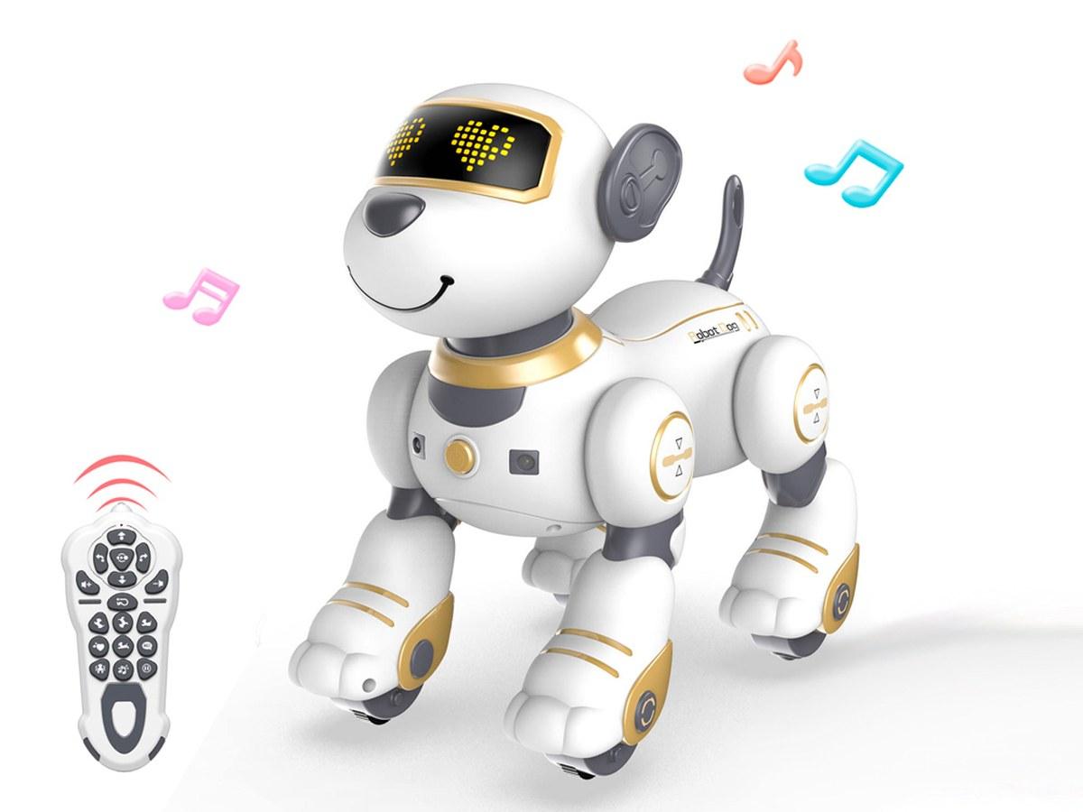 Chien Interactif Télécommandé - Effets Sonores et Lumineux - Bleu