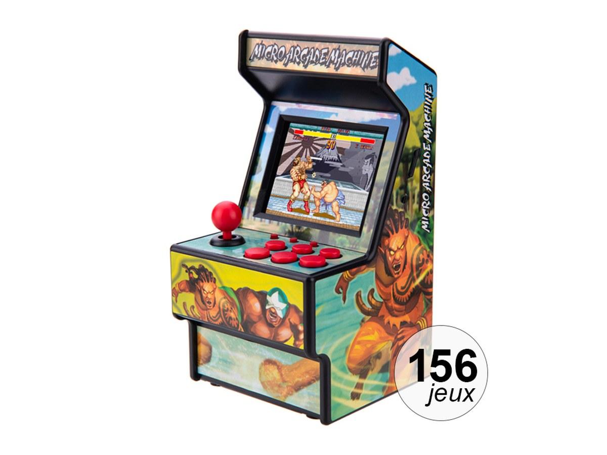 Mini Borne Arcade Rétro - 156 Jeux Inclus, Écran 2,8