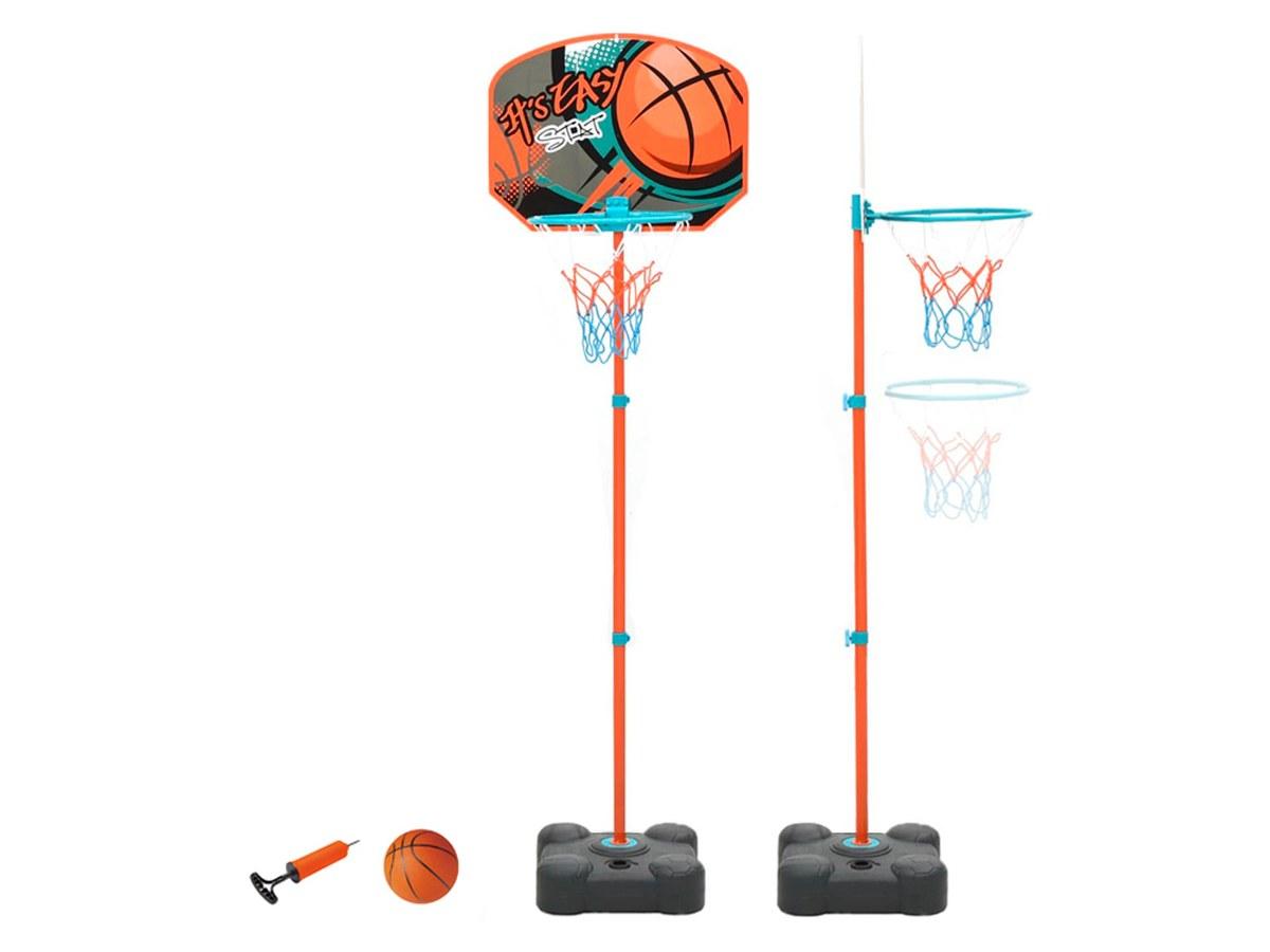 Panier de Basket Ajustable pour Enfant - Hauteur 109 à 141 cm - Socle Stable - Ballon inclus