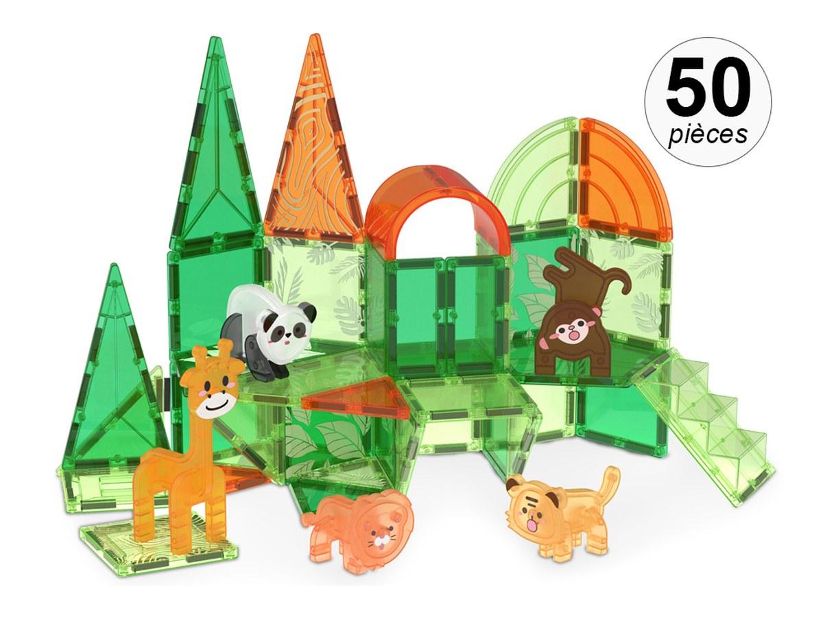 Jeu de construction magnétique - 50 pièces - À partir de 3 ans - Matériaux ultra résistants