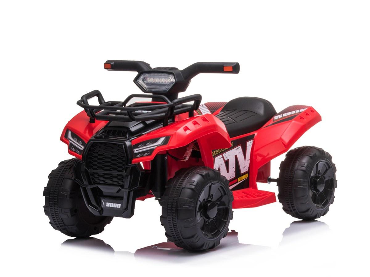 Quad Électrique Enfant - 6V, Effets Lumineux et Sonores, Sécurisé - Rouge