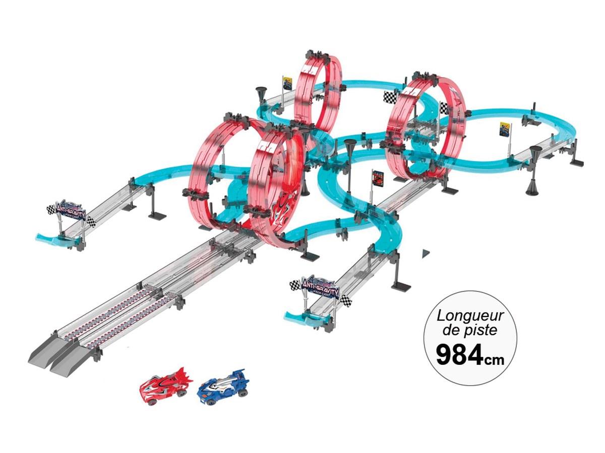 Circuit de Course à Construire - 984 cm de Piste, 2 Voitures à Friction - 140 Pièces
