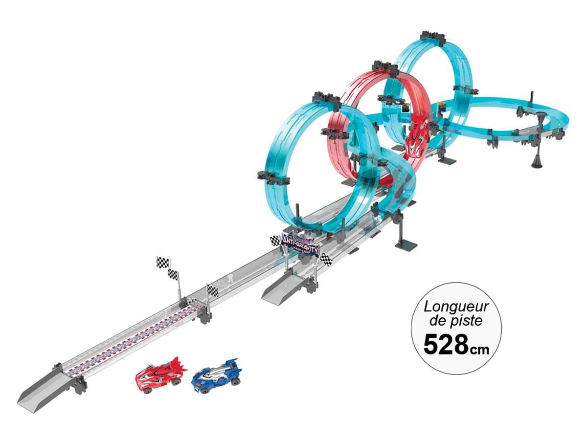 Circuit de Course à Construire - 528 cm de Piste, 2 Voitures à Friction - 78 Pièces