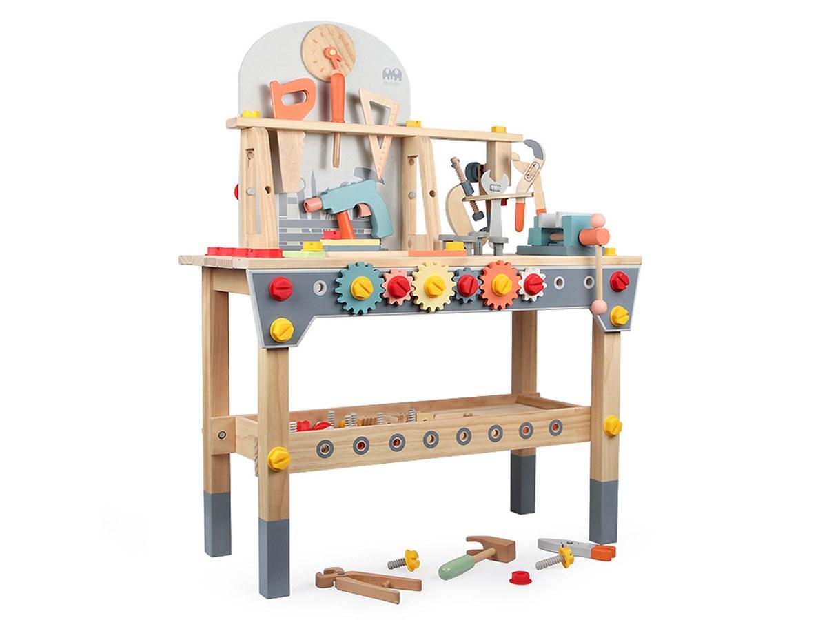 Établi en Bois avec Accessoires - Jeu d’Imitation - 88 cm