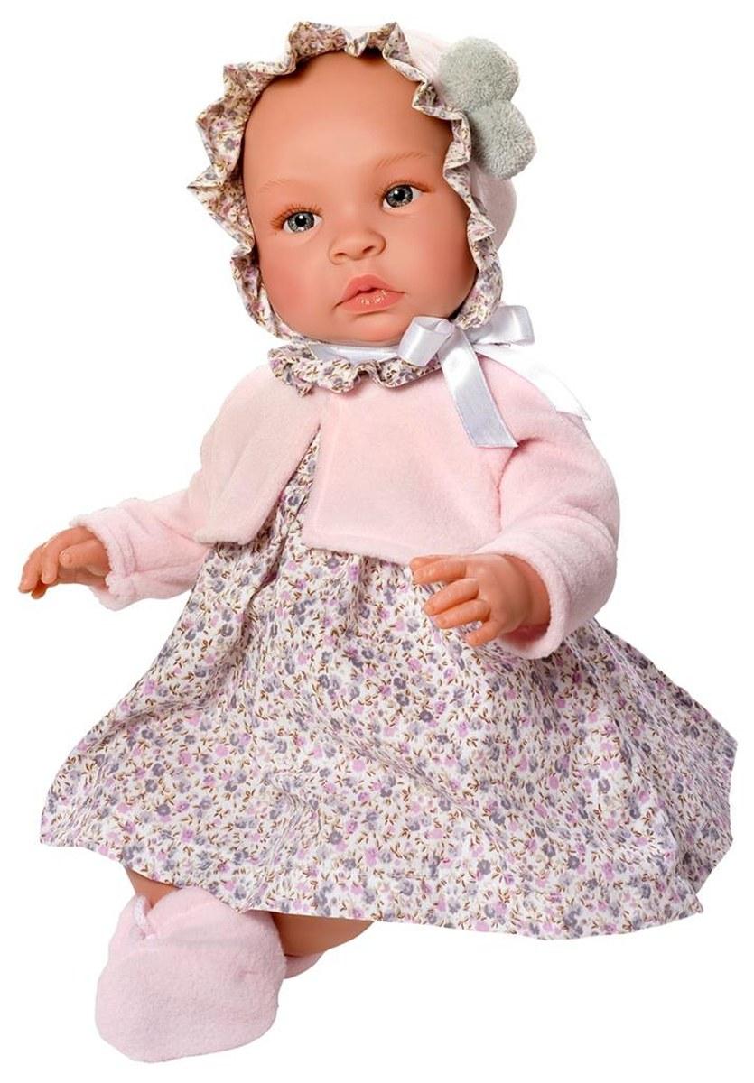 Asi Dreams Poupon Leonora 46 cm - tenue à fleurs roses