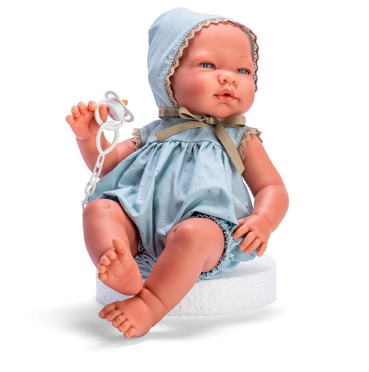 Asi Dreams Poupon Pablo 43 cm - barboteuse bleu et vert