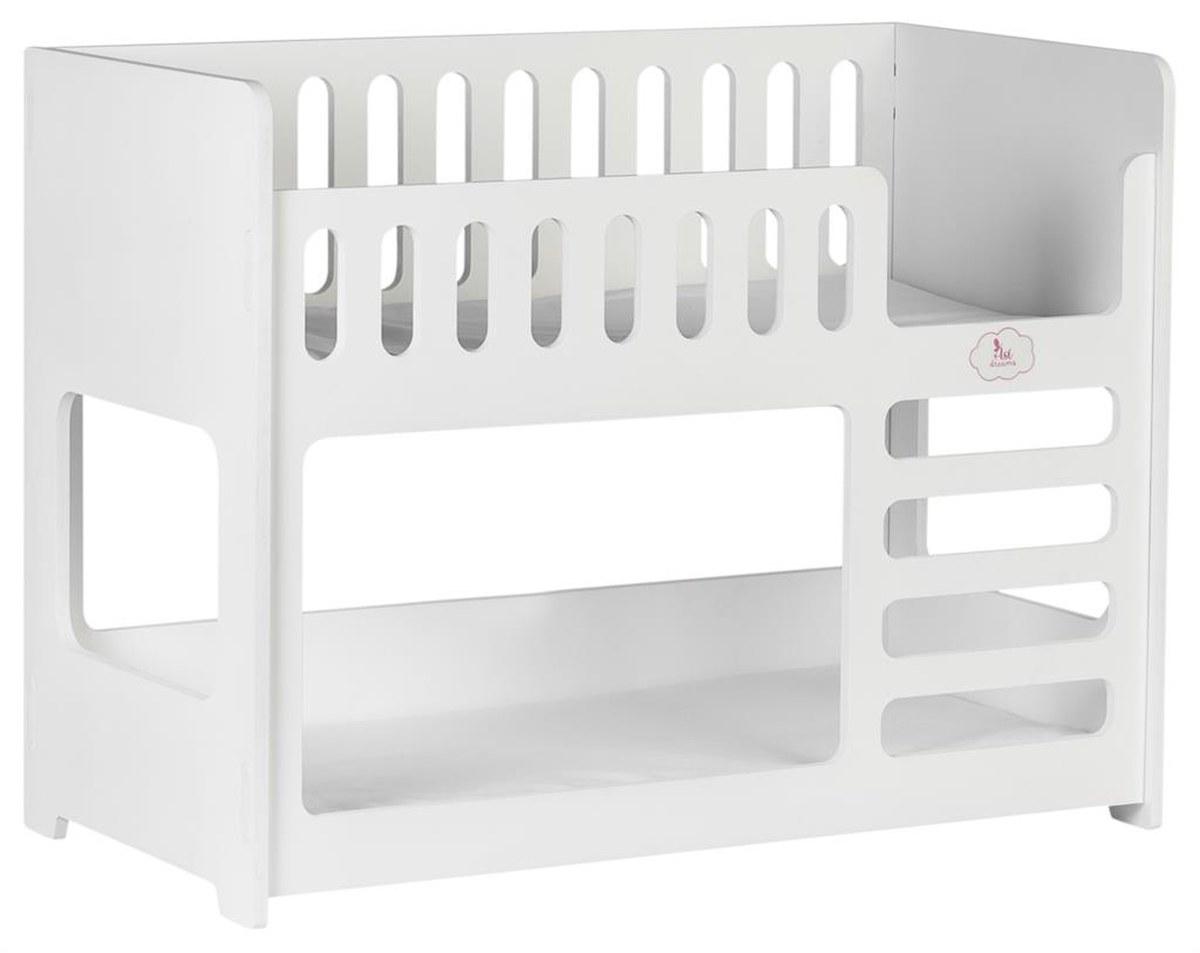 Lits superposés en bois peint blanc - Little Así