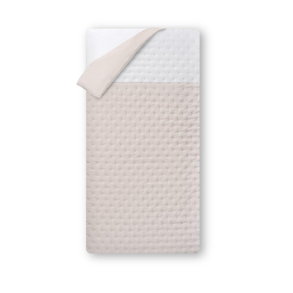 Parure de lit bébé 2 pièces - gaufré Interbaby - rose