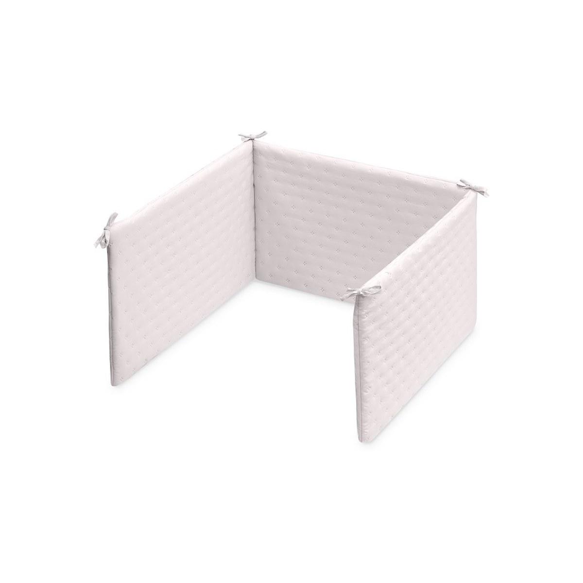 Parure de lit bébé 2 pièces - couette + tour de lit - Étoiles et lune Interbaby - rose