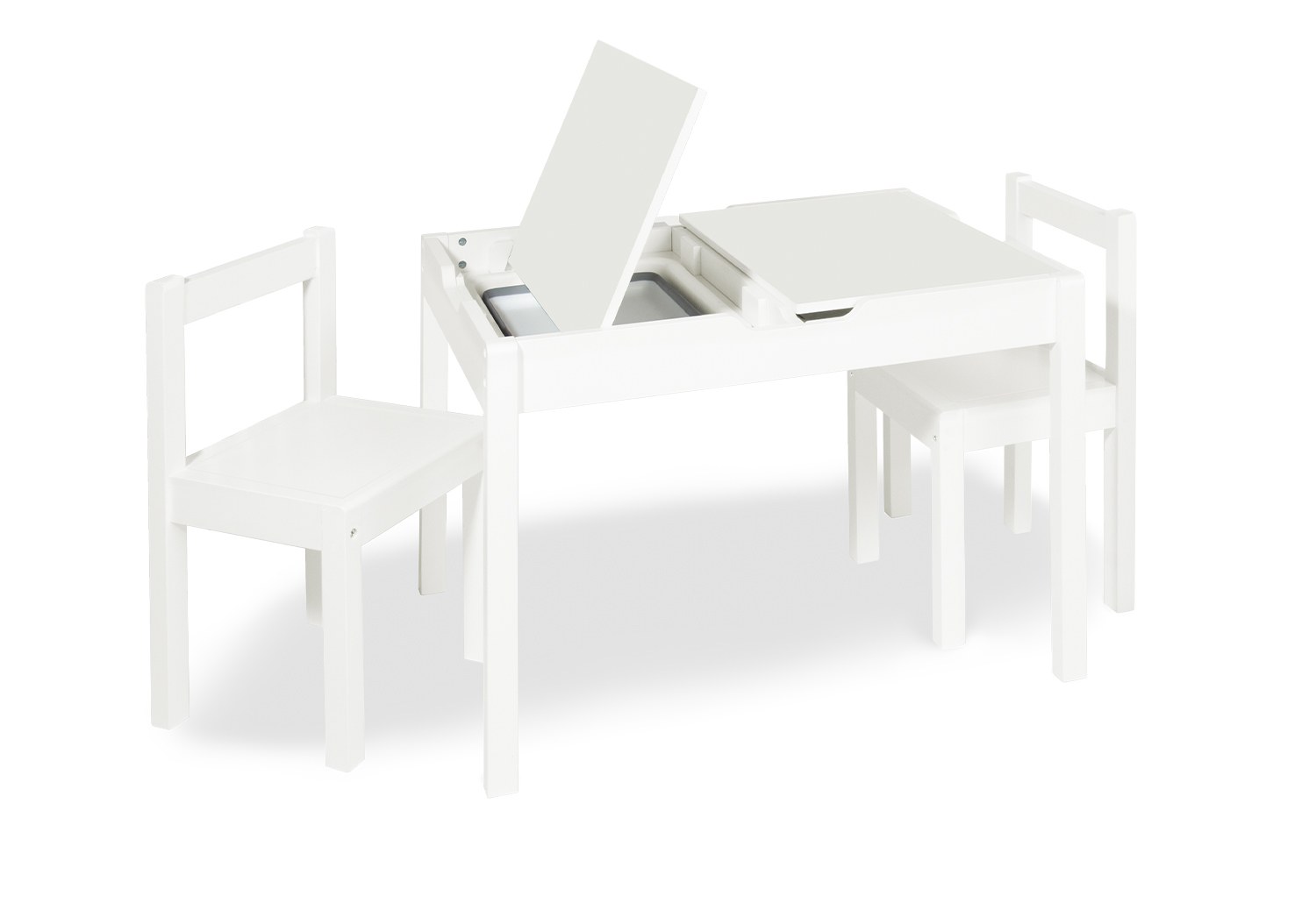 Table et chaises enfant Linnea - 3 éléments - blanc Pinolino