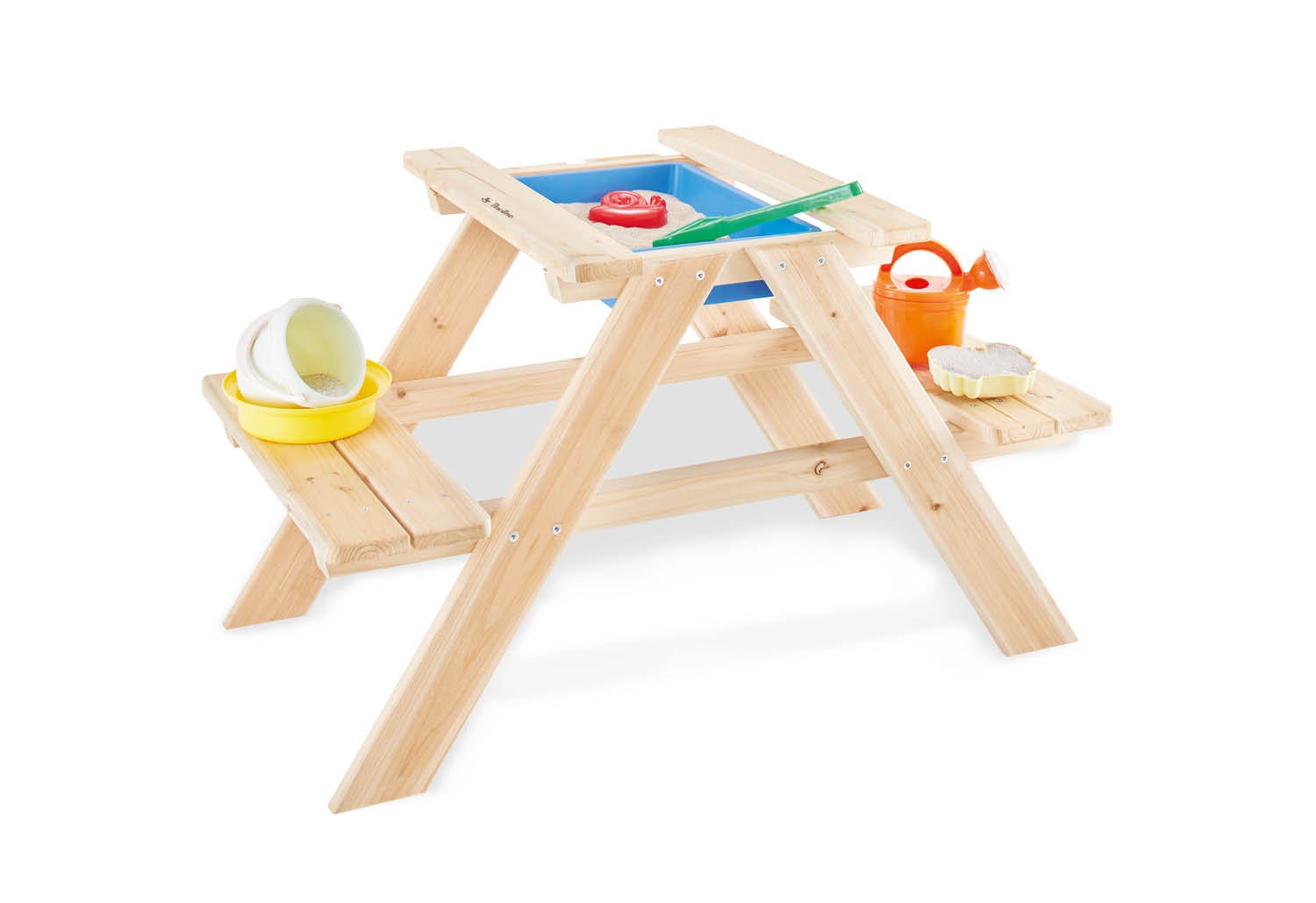 Table et bancs d'extérieur Matsch-Nicki pour 2 - naturel Pinolino